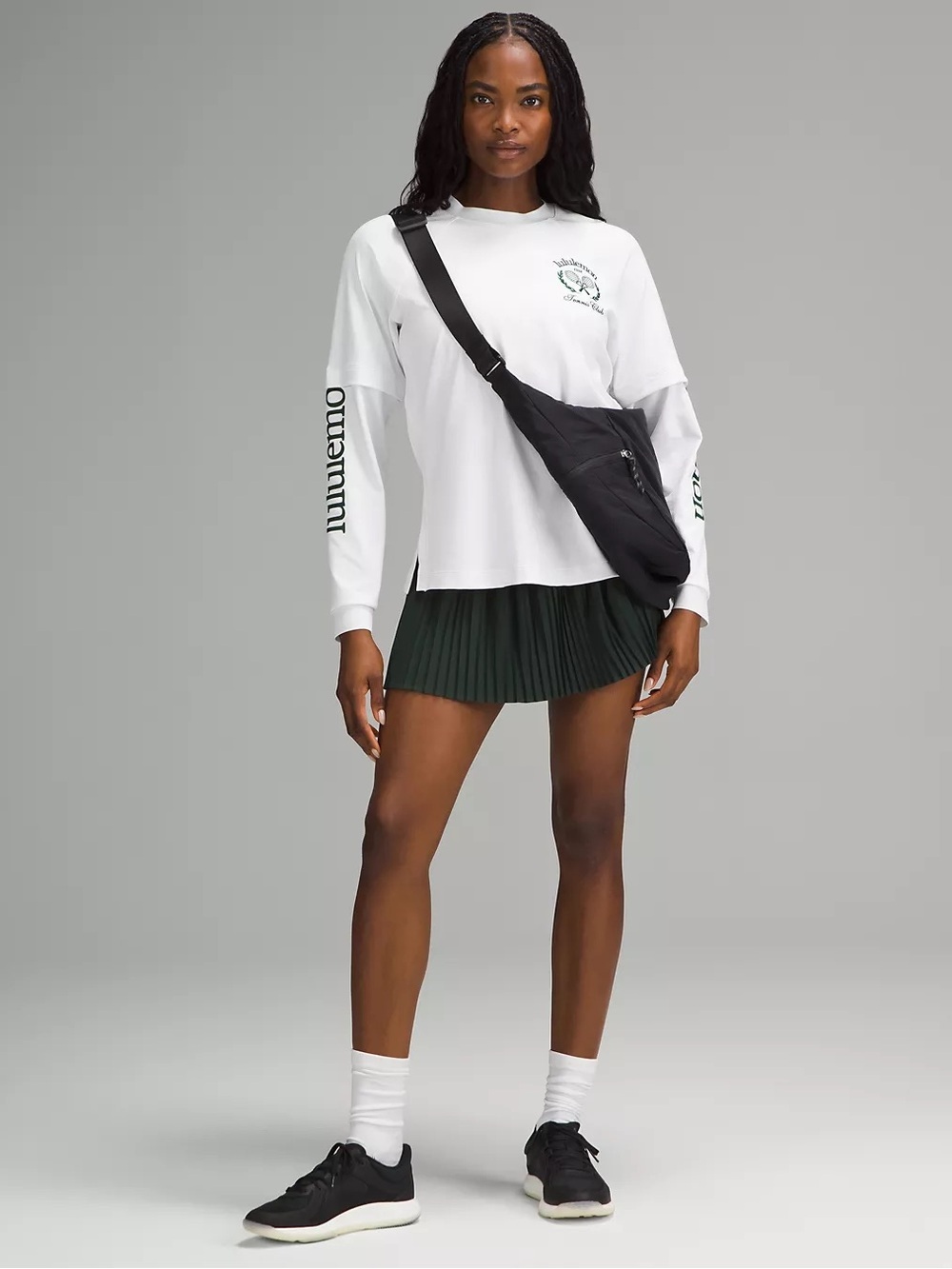 Lululemon Layered Long Sleeve Tennis Club UPF 40+ Sun Protection NWT Size 8 - Picture 3 of 8